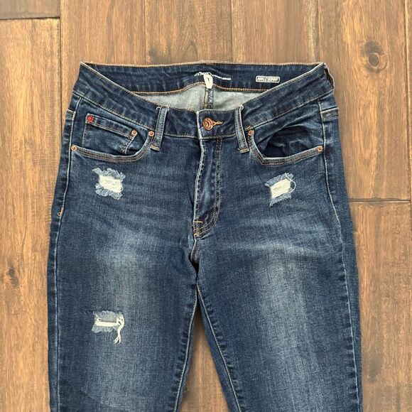 A 2nd by Special A Jeans Dark Wash Distressed Ankle Skinny Jr. 5 - Picture 3 of 7